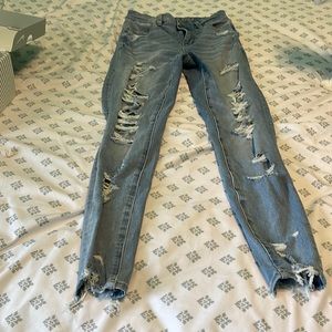 American Eagle curvy high-rise jeggings in the size 0 regular